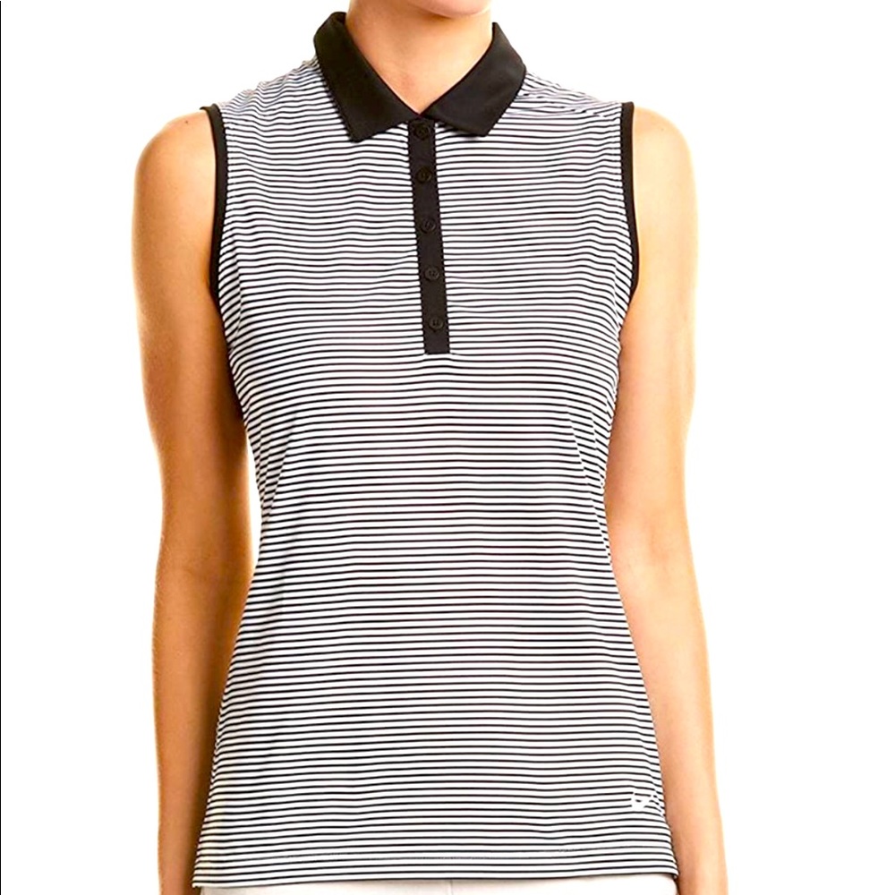 Nike Golf Womens Women's Dry-Fit Stripe Polo Shirt